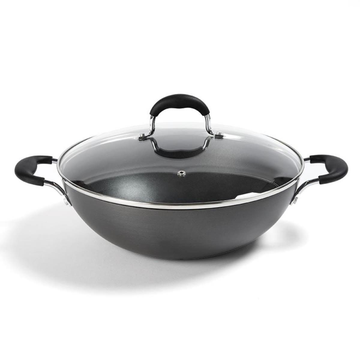 32cm Hard Anodised Wok