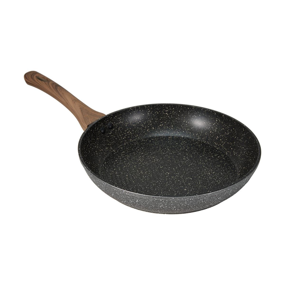 28cm Aluminium 4 Layer Non-Stick Frypan - Wood Look