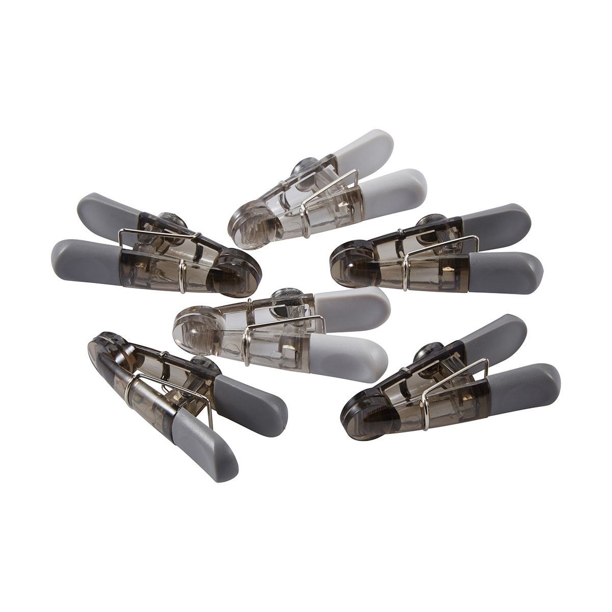 6 Pack Coloured Magnetic Clips