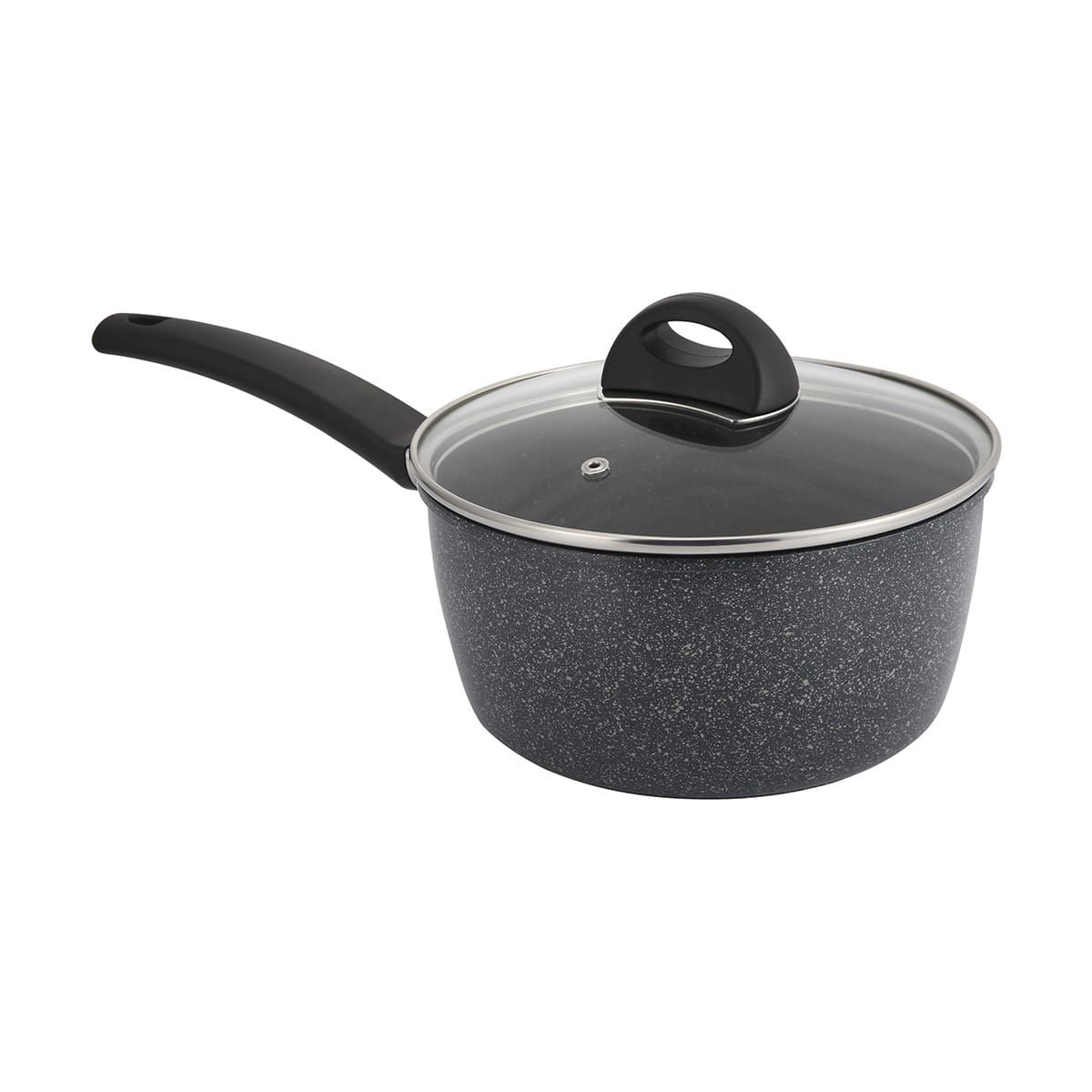 20cm Aluminium Saucepan - Stone Grey