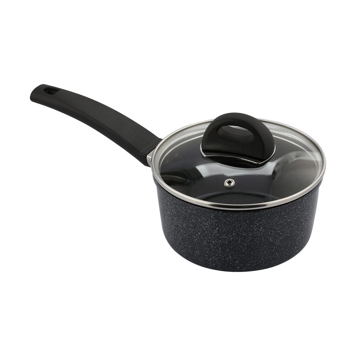 16cm Aluminium Saucepan - Stone Grey