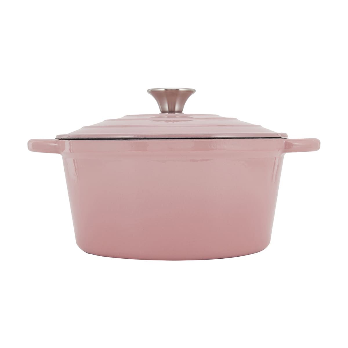 4L Cast Iron Casserole - Blush