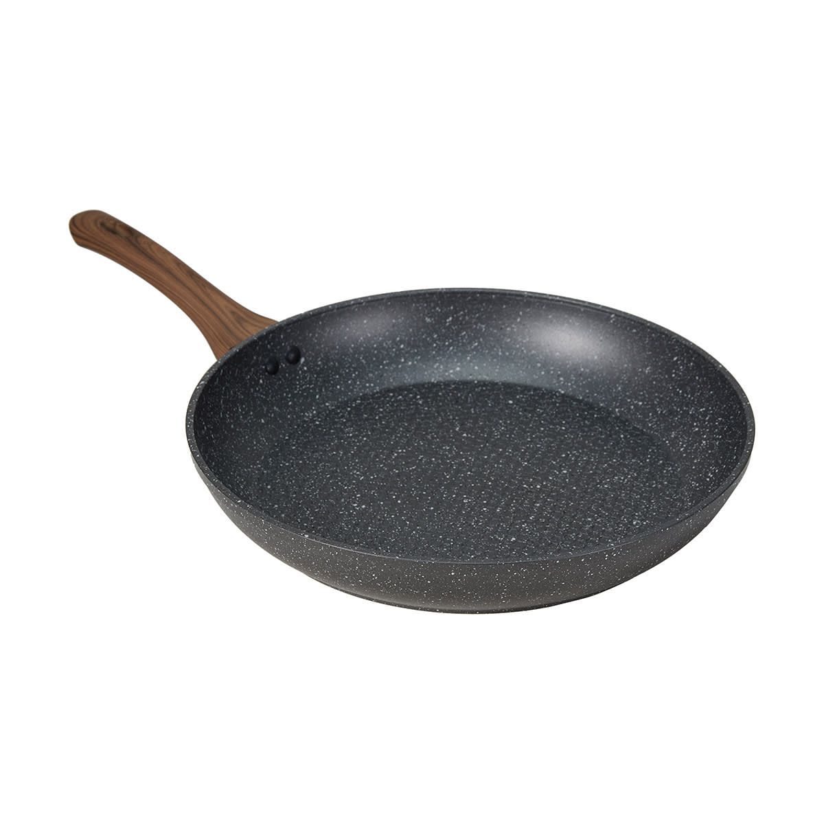 32cm Aluminium 4 Layer Non-Stick Frypan - Wood Look