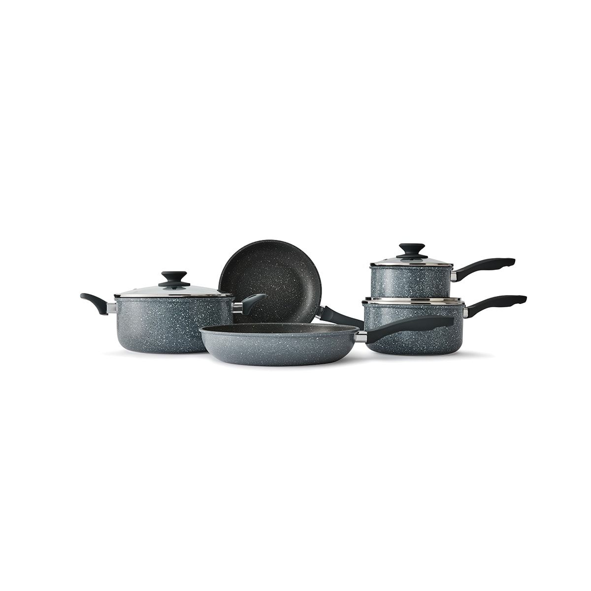 5 Piece Cookware Set - Stone Grey