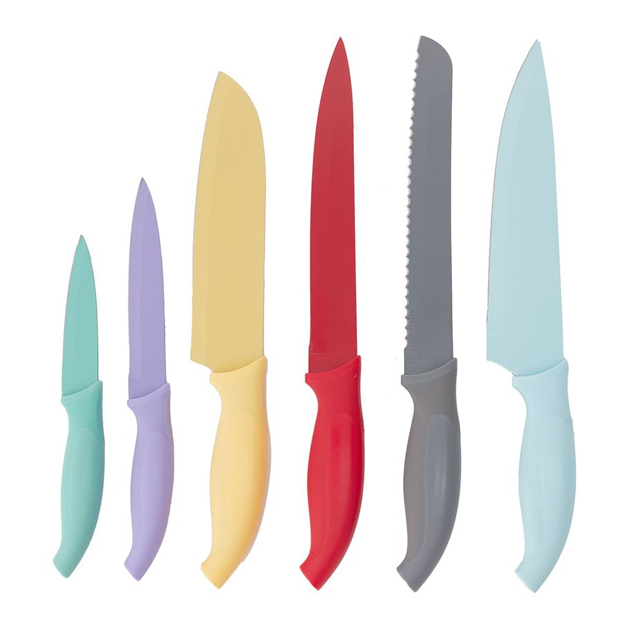 Set of 6 Knives with Blade Covers