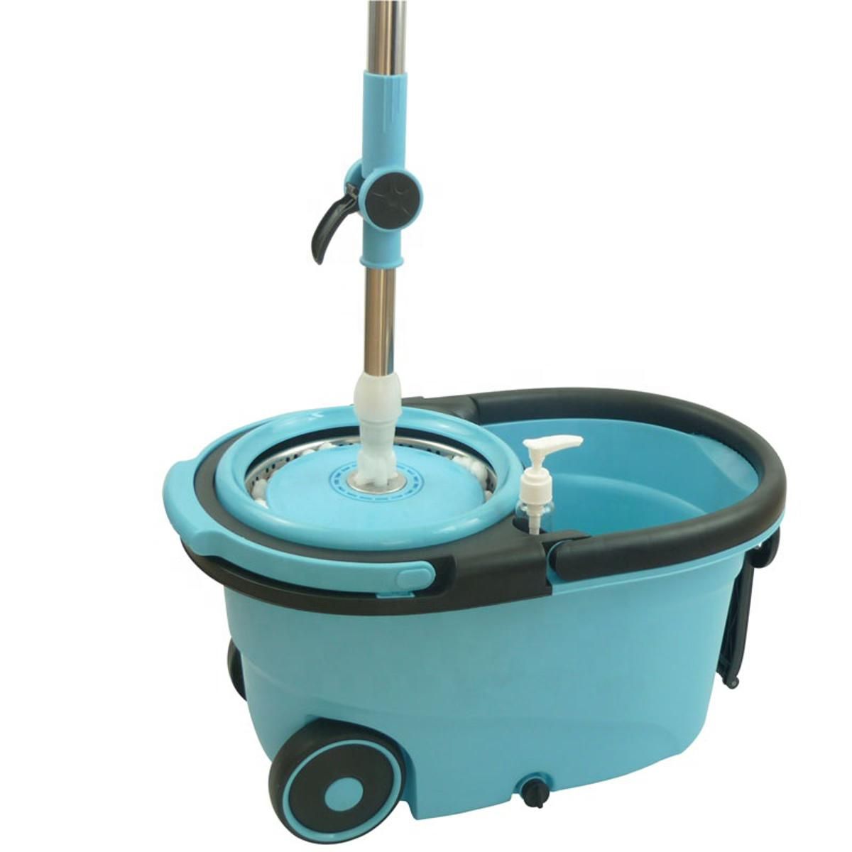 360 Degree Magic Floor Cleaning Spin Mop With Removable Basket and Wheel