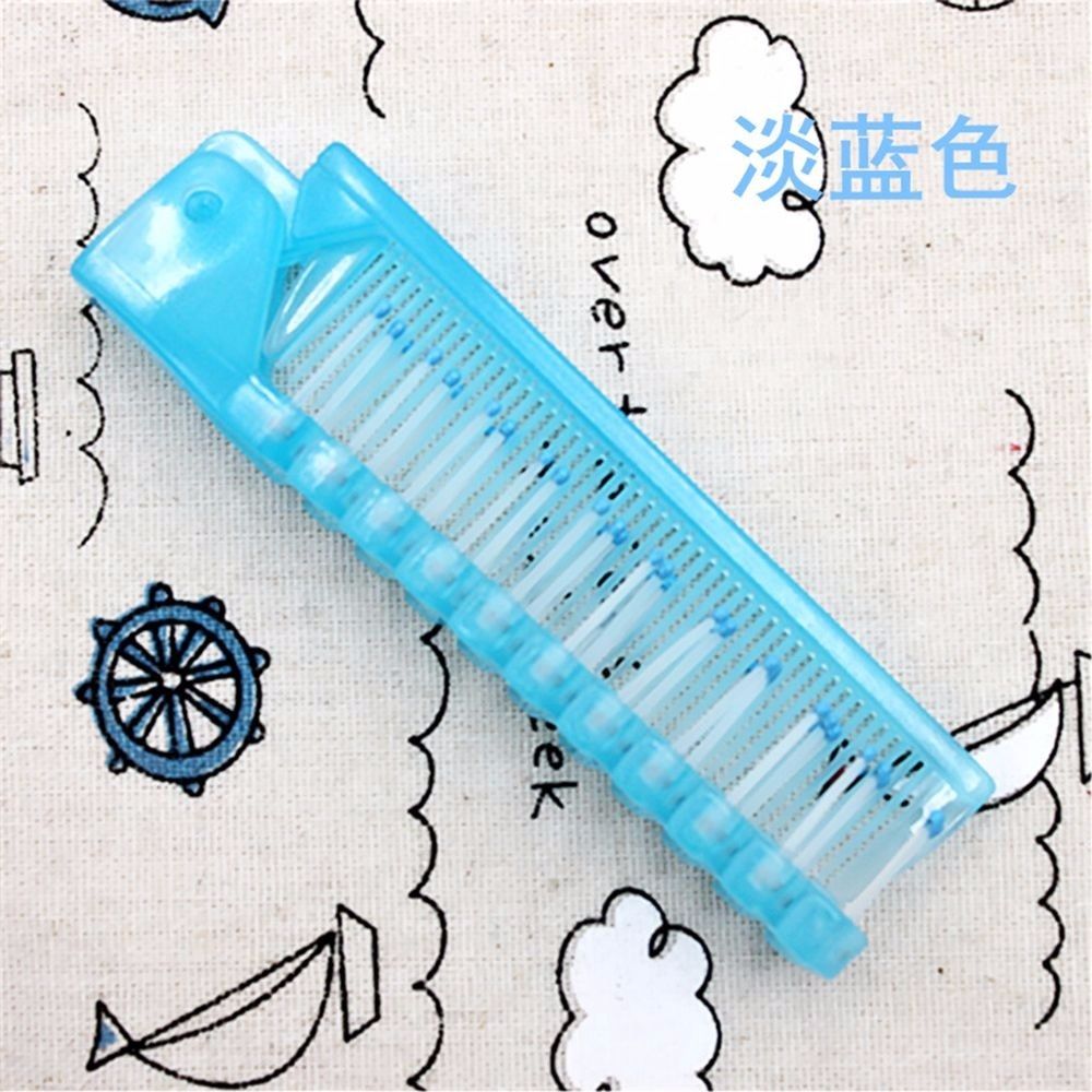 1Pc Foldable Hair Comb Brush Anti-static Hairbrush Portable Travel Hair Brush Wheat Straw Folding Hairdressing Cute Styling Tool
