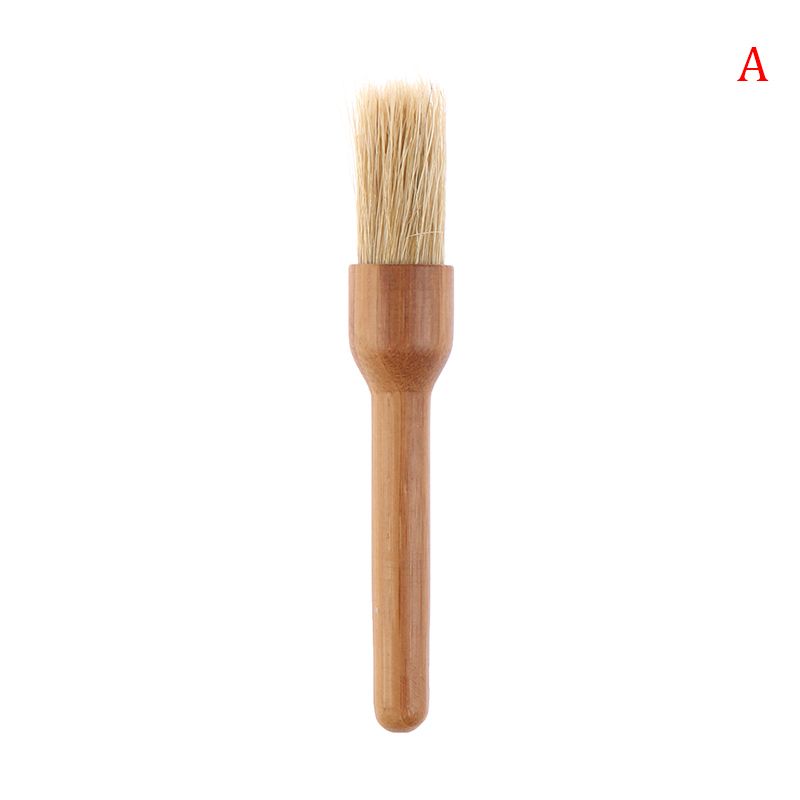 Coffee Grinder Cleaning Brush Wood Handle Natural Bristles Wood Dusting