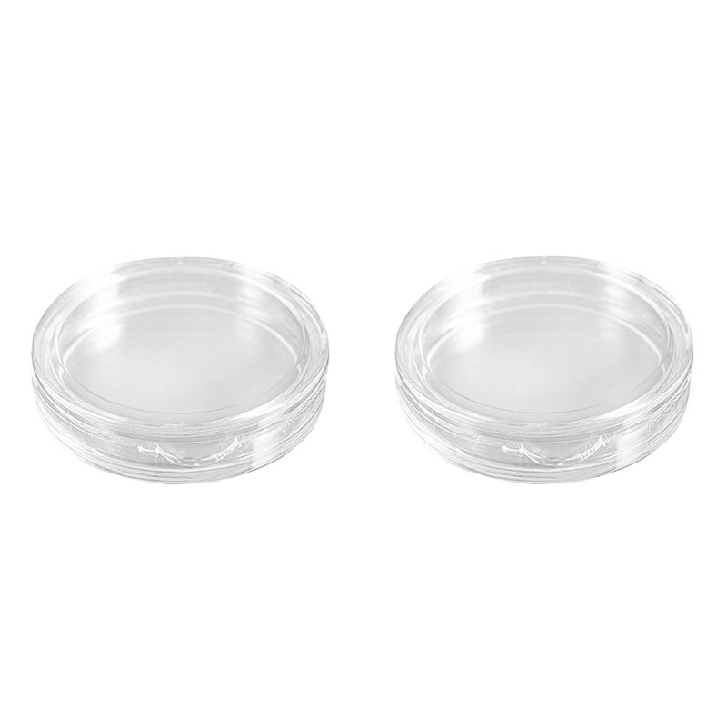 BRADOO- 20 Pcs Small Round Box Transparent Plastic Coin Capsules Box, 10 Pcs 22Mm & 10 Pcs 25Mm