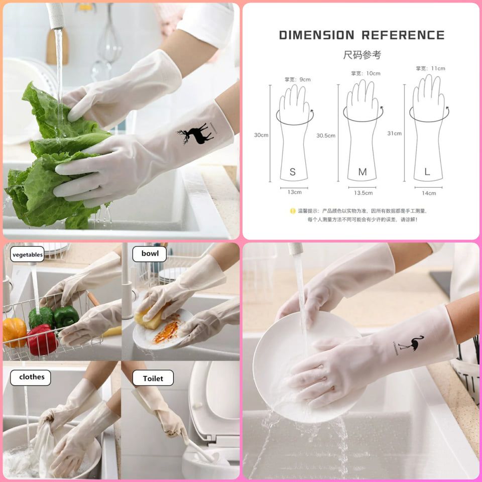 Waterproof Transparent Dish Washing Gloves