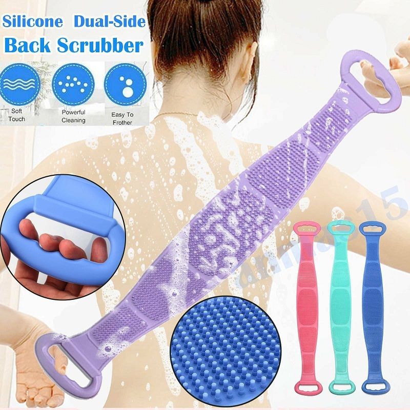 badgeSilicone Bath Body Brush, Shower Massager/Exfoliating Back Scrubber for Shower/Back Scratchier/Body Skin Scrubber Deep Clean - 5