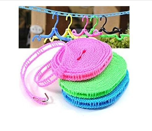 8M Portable Travel Foldable Hangers, Suitable for Indoor & Outdoor Use-Random Color