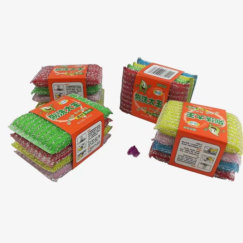 Kitchen Sponge Cleaning Brush (majuni) 4 pcs