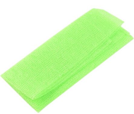 2pcs/lot 3 Colors Nylon Exfoliating Beauty Skin Bath Shower Wash Cloth Towel Back Scrub