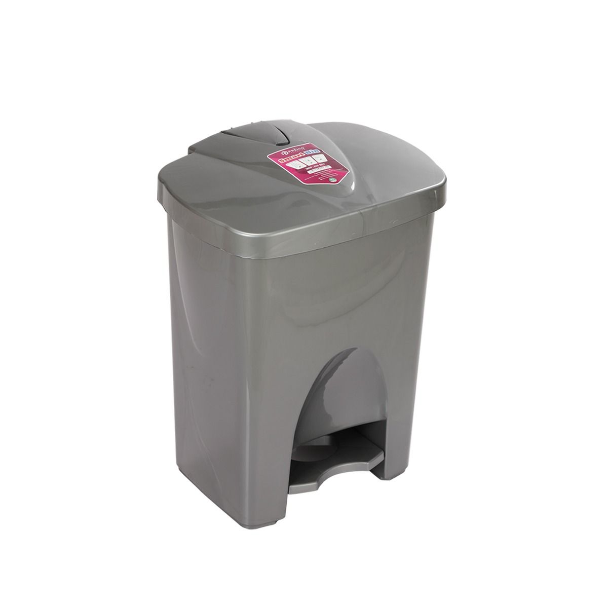 Smart Paddle Bin -20 Ltr Silver