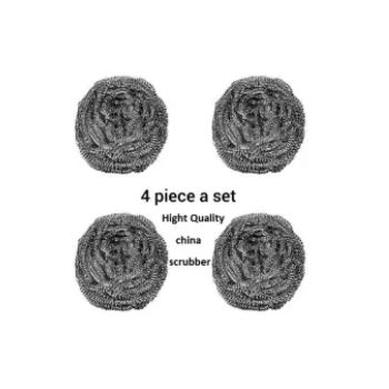 Dish Wash Metal Scrubber(4 Pcs)
