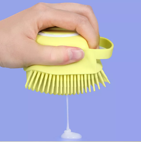 Silicone Massage Bath Brush- Multicolour- 1pcs