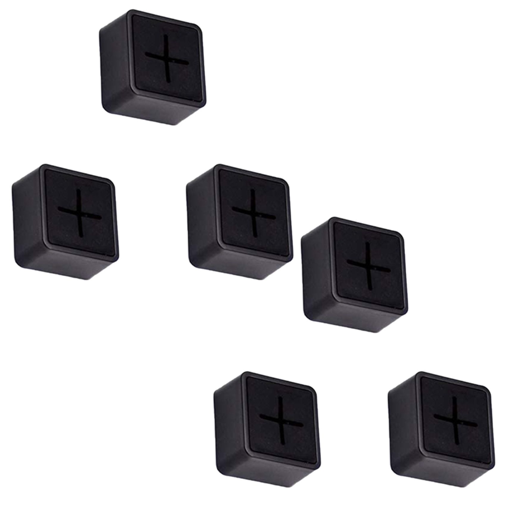 Towel Holder for Bathroom - Self Adhesive Kitchen Towel Hanger Grabber, Wall Mount Dish Towel Hooks , 6 Pack Black