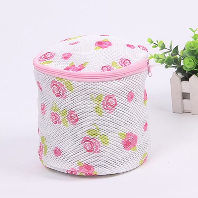 1 PCS Rose Bra Wash Bag Laundry Saver Washing Machine Aid Bra Underwear Lingerie Mesh Wash Basket Net Laundry Storage Bag Geartronic
