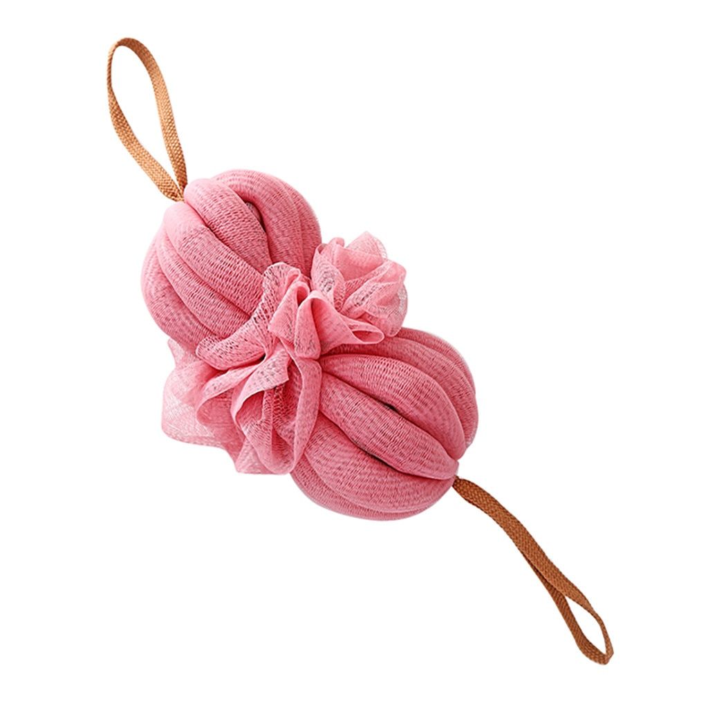 1x Bath Shower Sponge Exfoliating Mesh Brush Pouf Bath Shower Ball Sponge Clean sell good brosse douche dos bathroom shower tool