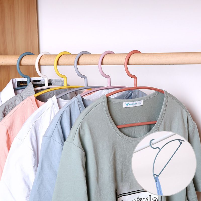 Semicircle seamless plastic hanger household children adult hanger 1 pcs