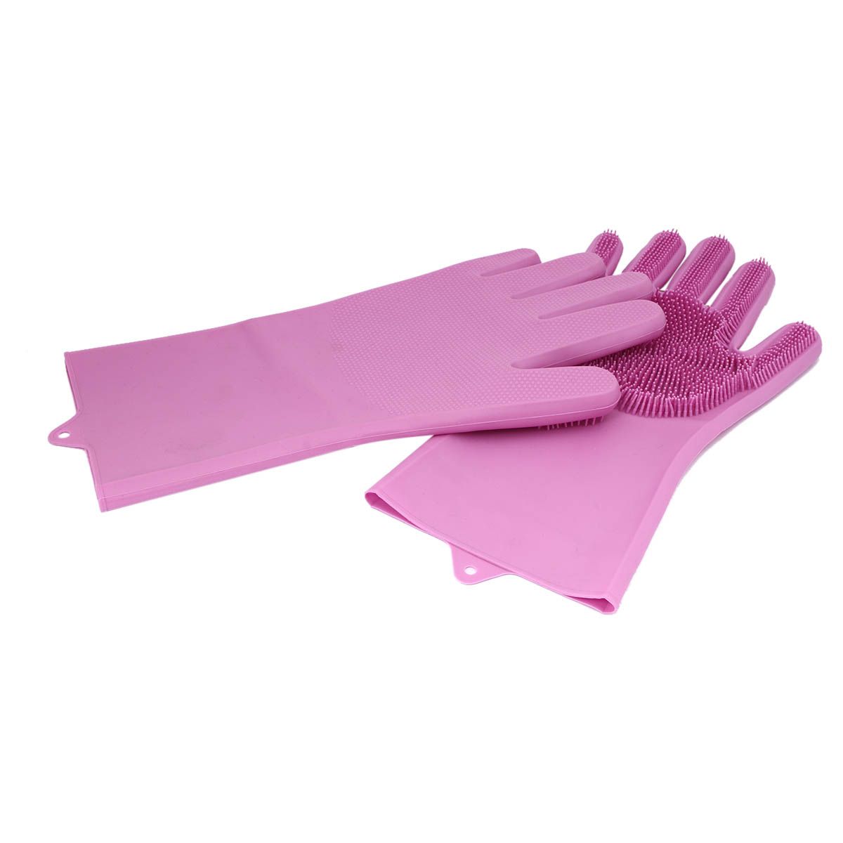 Reusable Magic  Silicone Gloves with Wash Scrubber