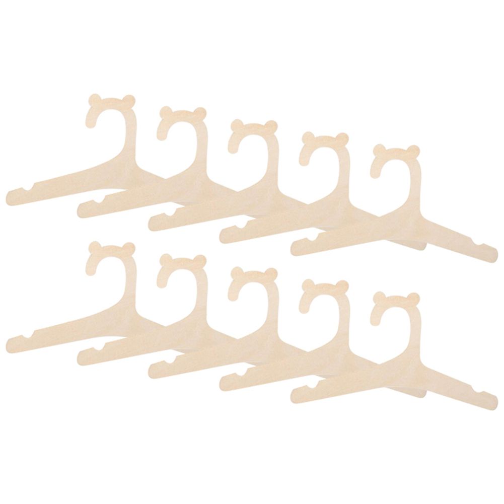 10 Pcs Wooden Hanger for Baby Clothes Natural Wood Hanger for Baby Clothes Hanger Rack Room Nursery Decor for Kids