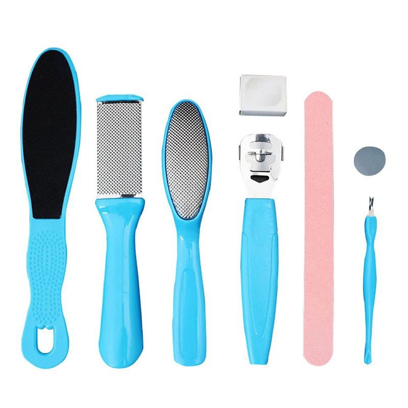 GOALONE 10 in Foot Scrubber Professional Pedicure Tools Kit Rasp Foot File Callu Remover Set Feet Exfoliating Scrubber Cleaner