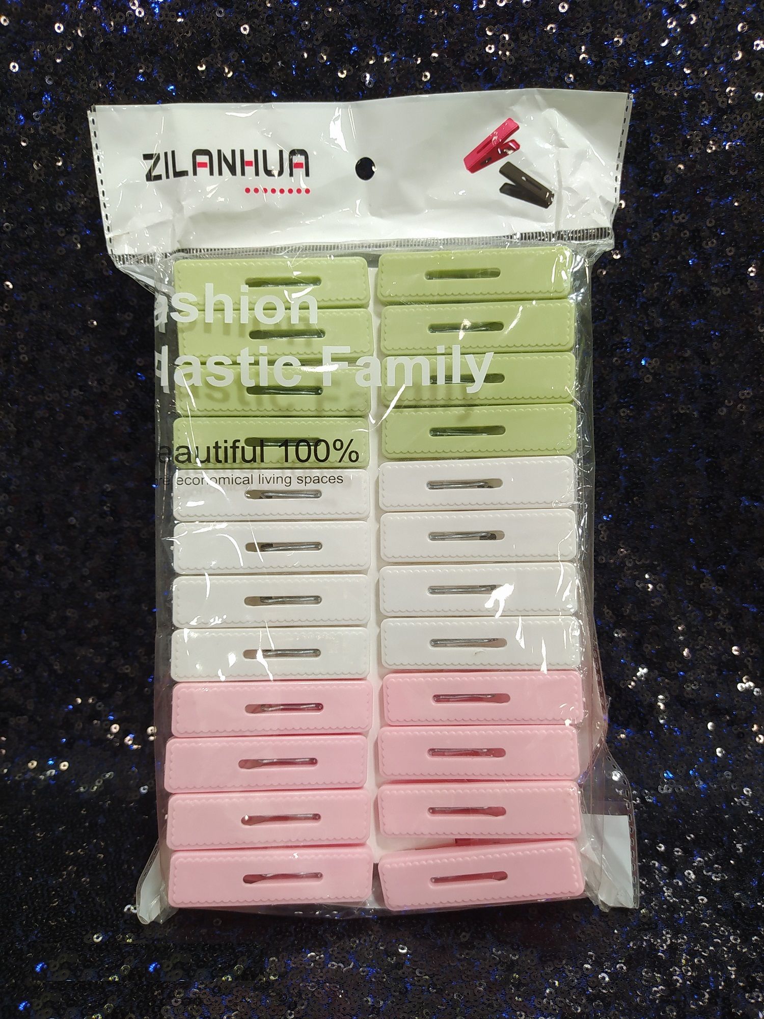Cloth Drying Clip 24 Pcs Packet