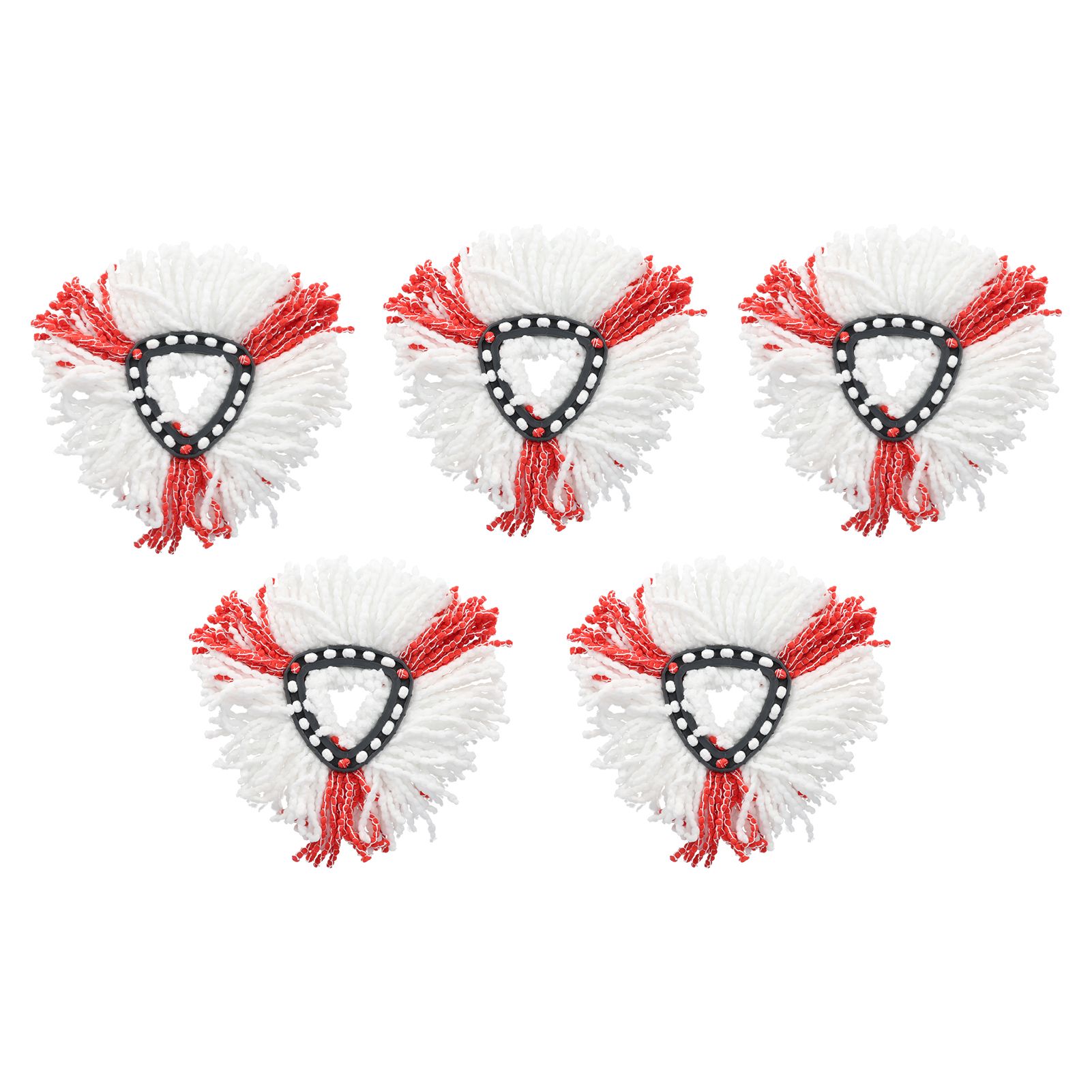 5x Rotating Mop Heads Parts Refills Fiber Cloth Compatible Home Cleaning TS