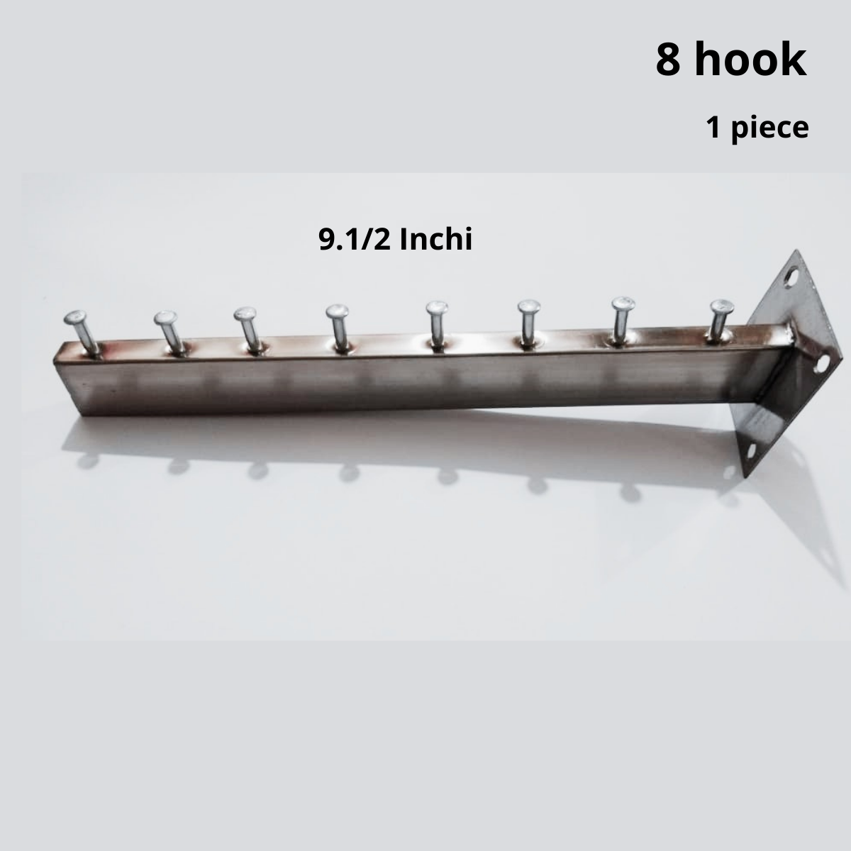 Hanging Clothes Hangers Mounted Wall 1.Piece of Hanger 8-E-hook silver cloth single hooks stand hook - Hanger