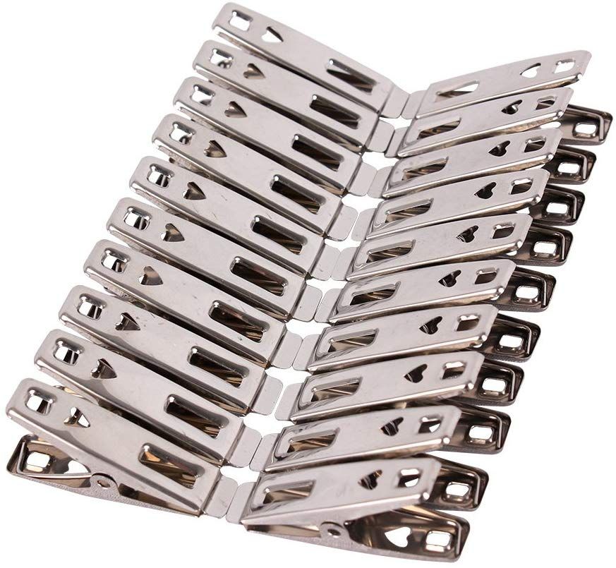 20 pcs Stainless Steel Cloth Clip chines