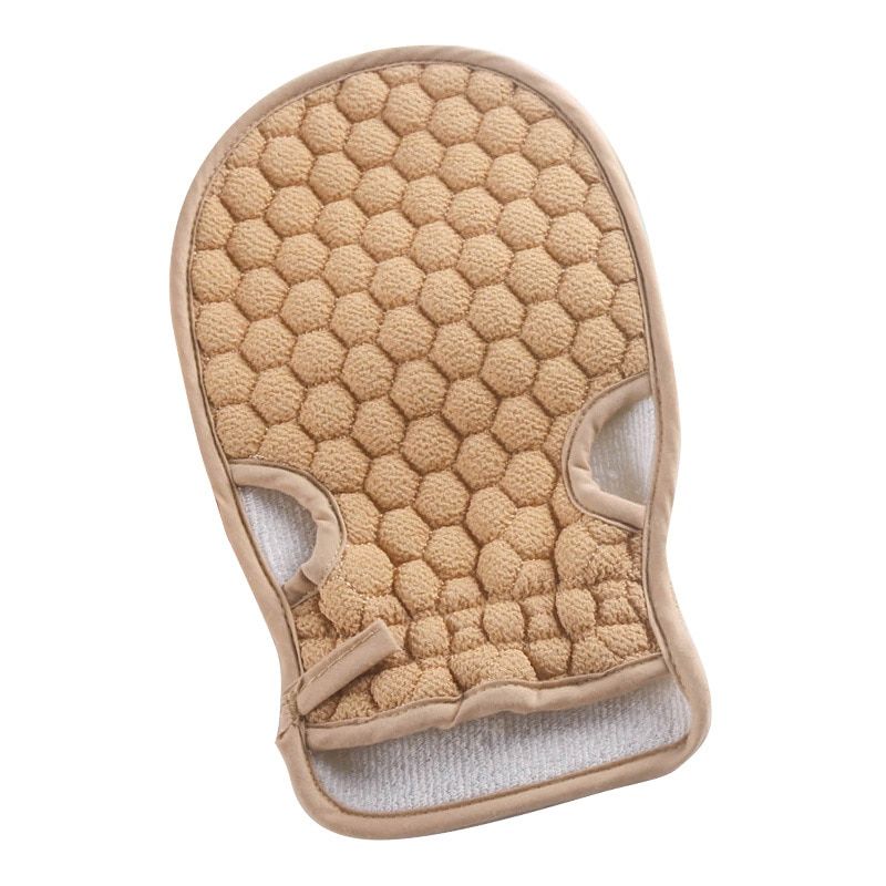 Bath Body Shower Gloves Skin Exfoliating SPA Mage Mitt Lattice Particles Washcloth Body Scrubber Glove Bath for Showering