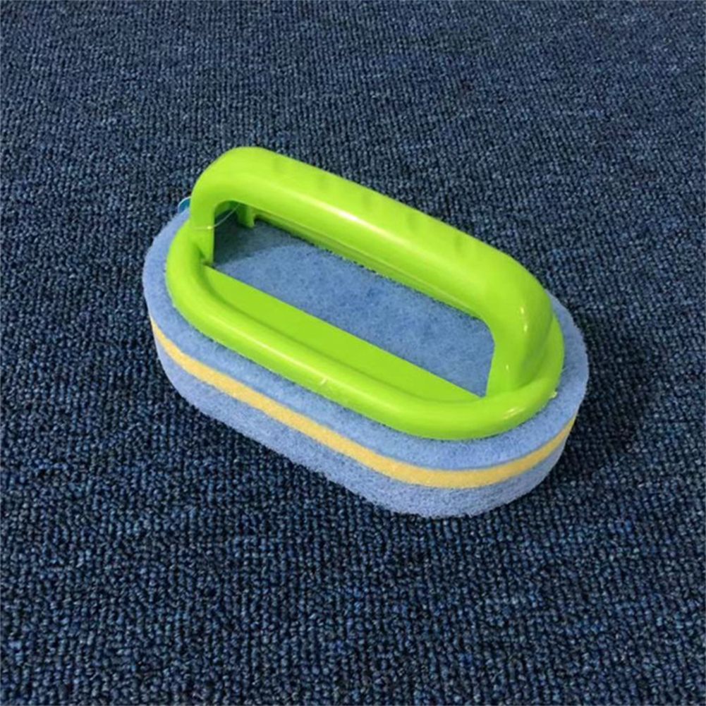 Blue PP Plastic Handheld Sponge Kitchen Cleaning Bathtub Ceramic Tile Glass WC Brush Sponge Durable Wall Cleaner tools comfortable and convenient to use