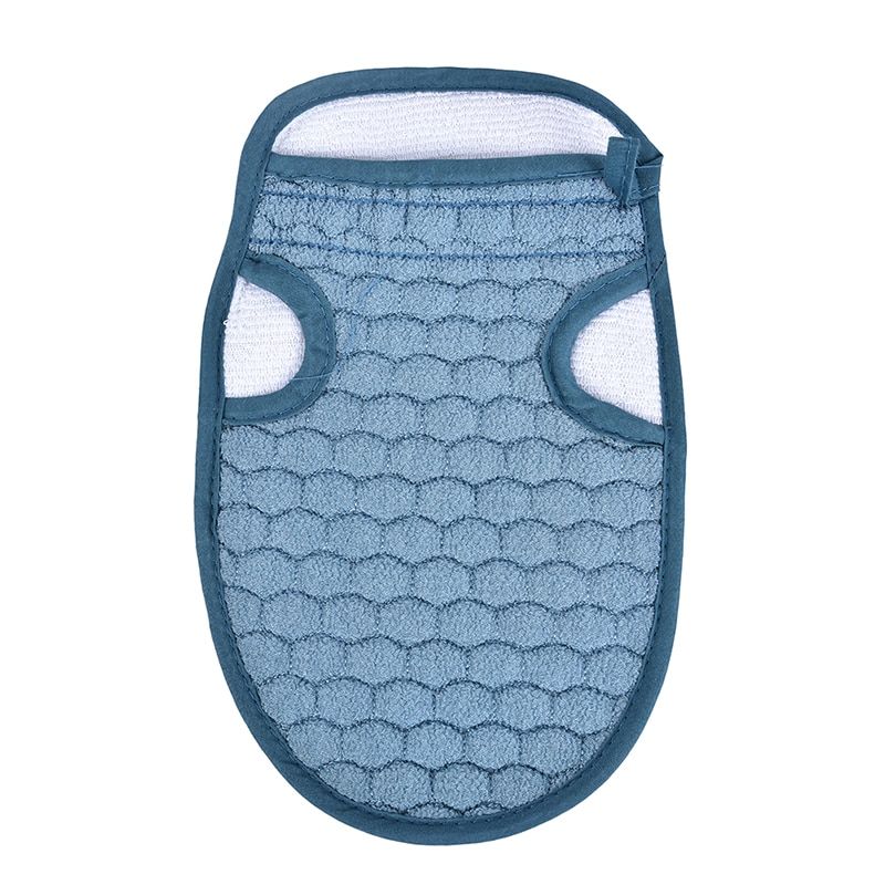 Bath Body Shower Gloves Skin Exfoliating Mage Mitt Lattice Particles Washcloth Body Scrubber Glove Bath for Showering 1pc