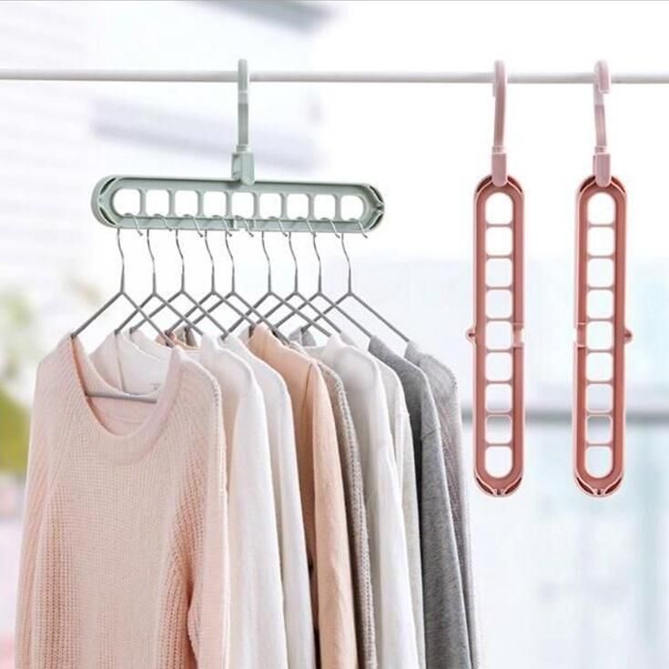 Magic Multi-port Support hangers for Clothes Drying Rack Multi-function Plastic Clothes rack drying hanger Storage Hangers