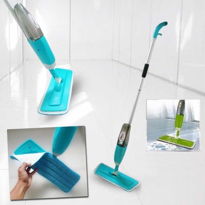 Healthy water Spray Mop - Floor Mop with Removable Washable Cleaning Pad and Integrated Water Spray Mechanism