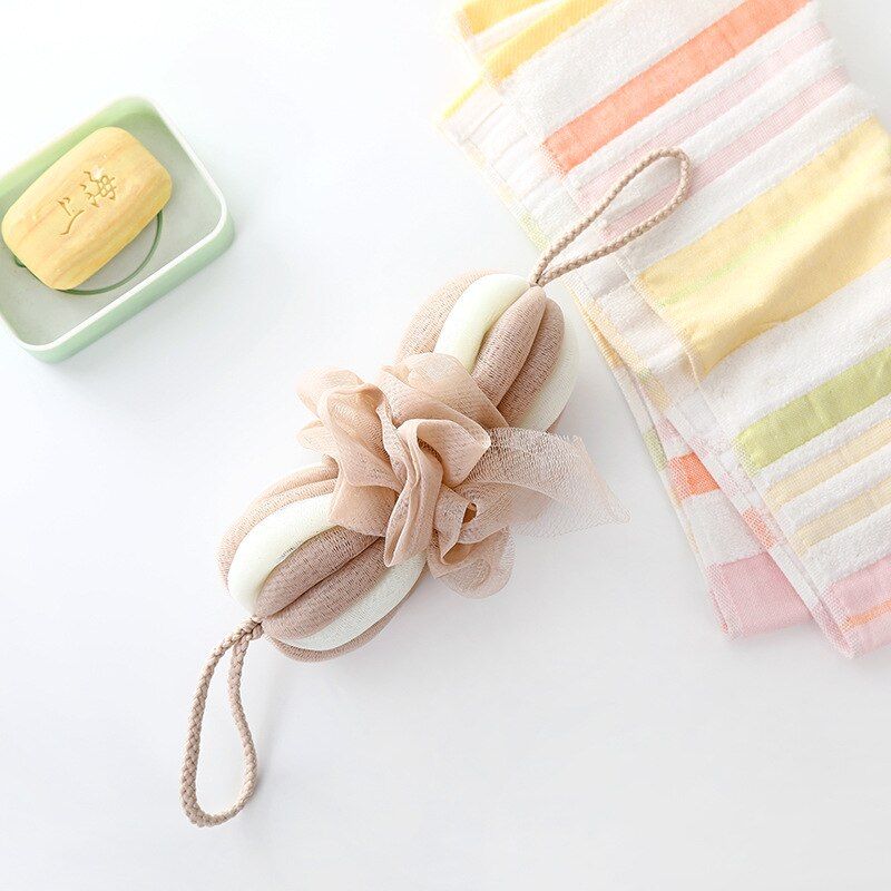 Nylon bath towel scrubber exfoliating bath ball body loofah mage clean bath soft lantern bath ball
