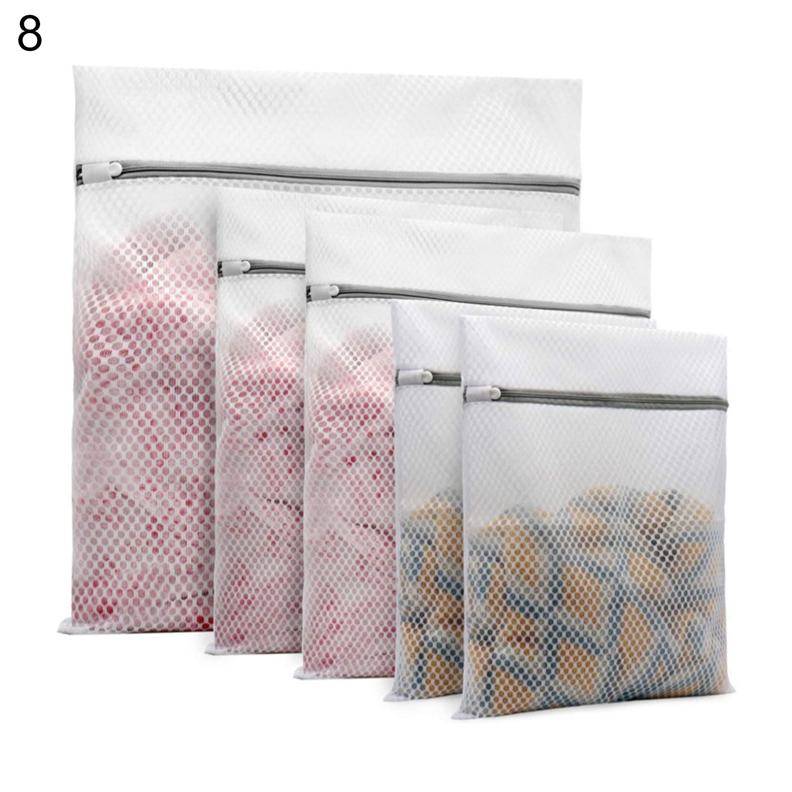 Bra Washing Bag Breathable Home Use Polyester Zipper Laundry Wash Bag