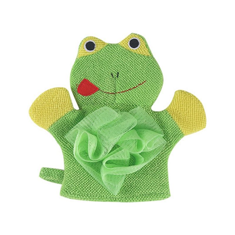 1PCS 4Colors Animals Style Shower Wash Cloth Towels Cute Children Baby Shower Bath Towel Bathing Sponge Body Scrub Glove Bathing