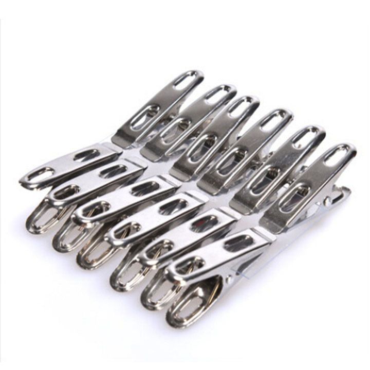 Steel Pin Cloth Hanging Steel Clips Steel Cloth pins Pack Of 16 High Quality