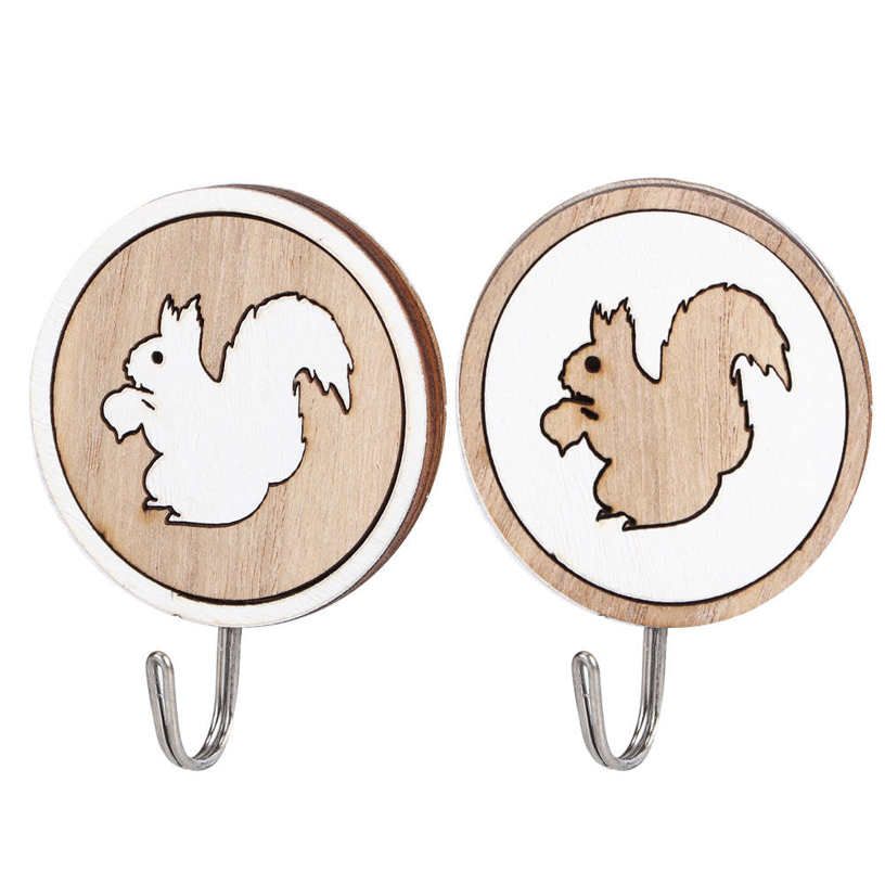 Wall Hook 3Pair Animal Shaped Hanging Coat Hat Keys Hanger for Bedroom