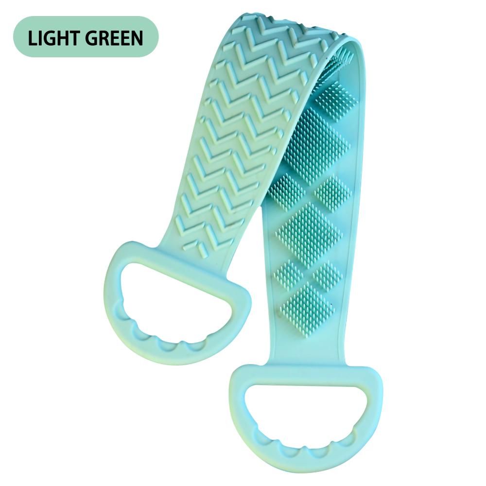 Silicone Brush Bath Towel Rubbing Back Mud Peeling Body Mage Brush Flexible Extended Scrubber Skin Cleaning Home Bathroom