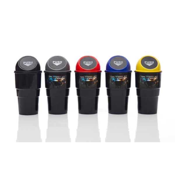 New Hot Car Laundry Mini Dustbin Creative Car Trash Rubbish Bin Can Office Home Auto Decoration  - Blue
