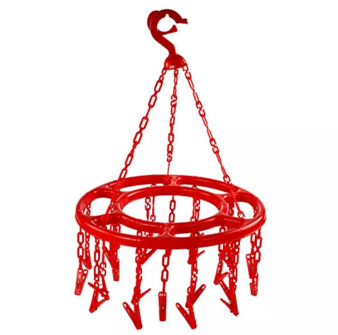 high quality Plastic Round Baby Cloth Hanger Clips - 18 pes Clip
