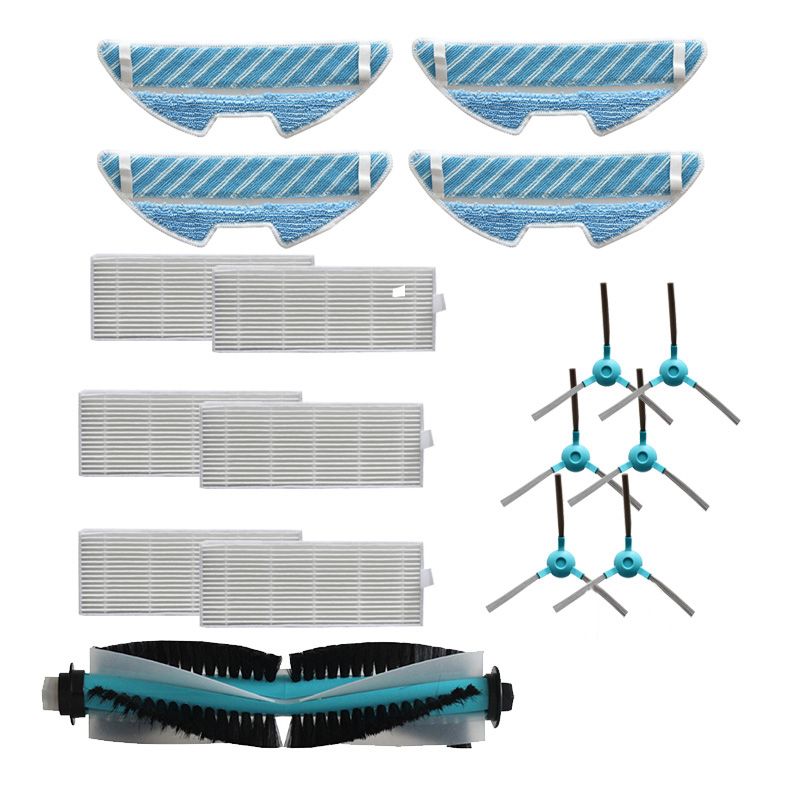 Adapt to Conga 1290 1390 Sweeping Robot Accessories, the Main Brush Side Brush Filter Cloth