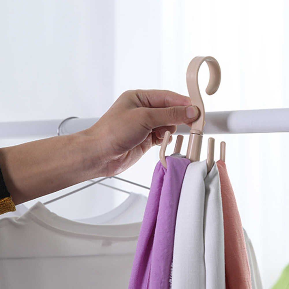 TOWEL CLOSET HANGING ORGANIZER STORAGE PURSE RACK- RANDOM COLOUR