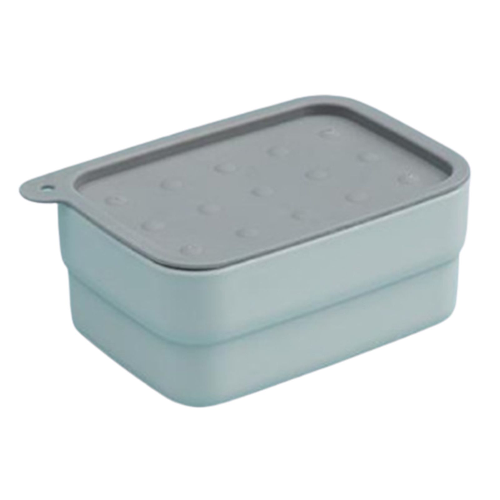 Wall Mounted Portable Soap Container Storage Box Rack Holder with Brush Lid