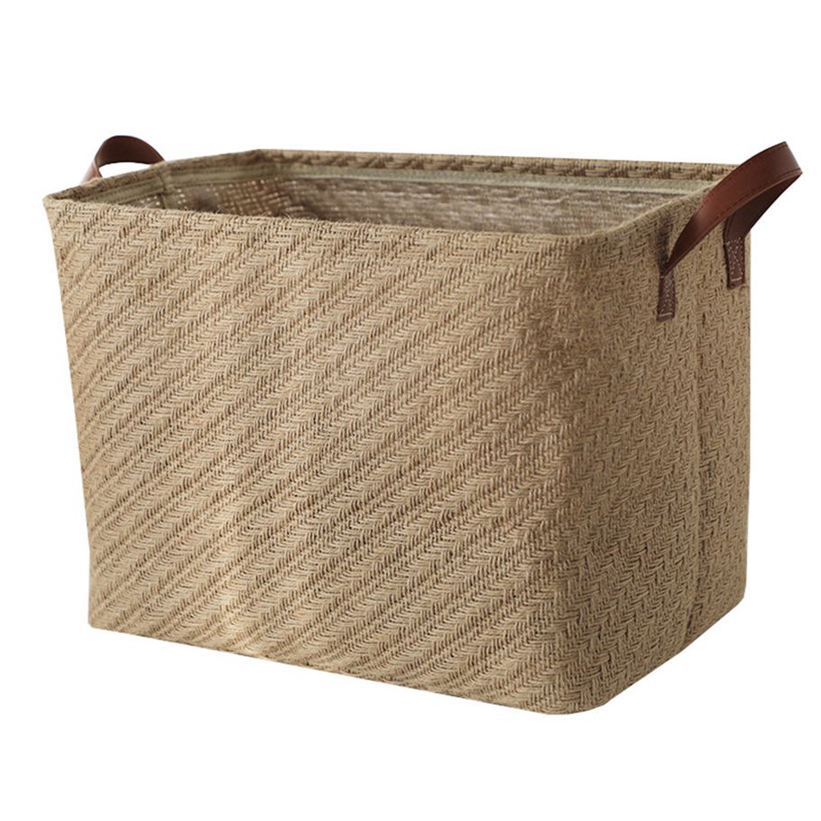 Storage Basket Decorative Dense Stitches Fabric Dirty Clothes Basket for Laundry