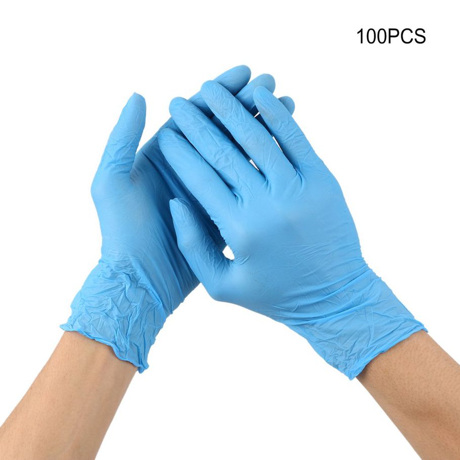 100Pcs Vinyl Gloves Disposable Powder-Free Industrial Food Safety 3Mm Translucent Pvc Gloves Nitrile Gloves